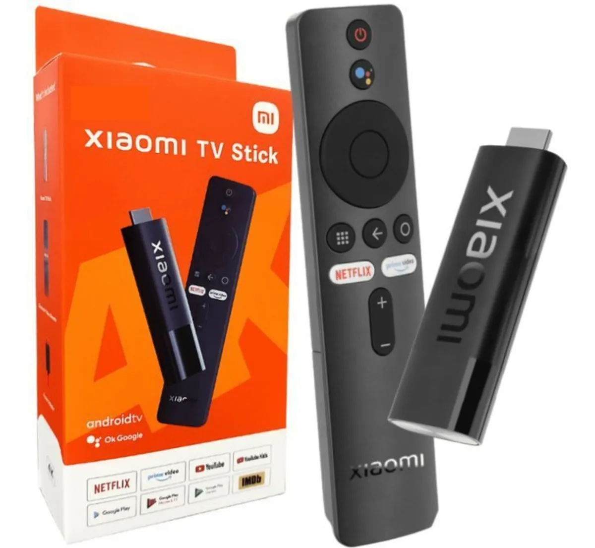Xiaomi Mi Tv Stick Full Hd 8gb Controle Por Voz De Televisão Preto De Voz