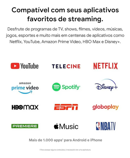 Google Chromecast 3 Chromecast 3 3ª geração Full HD