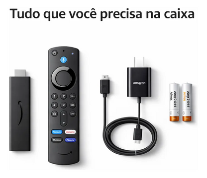 Amazon Fire Tv Stick 4a Gen Preto 8gb 1gb Ram Controle Voz Preto De Voz