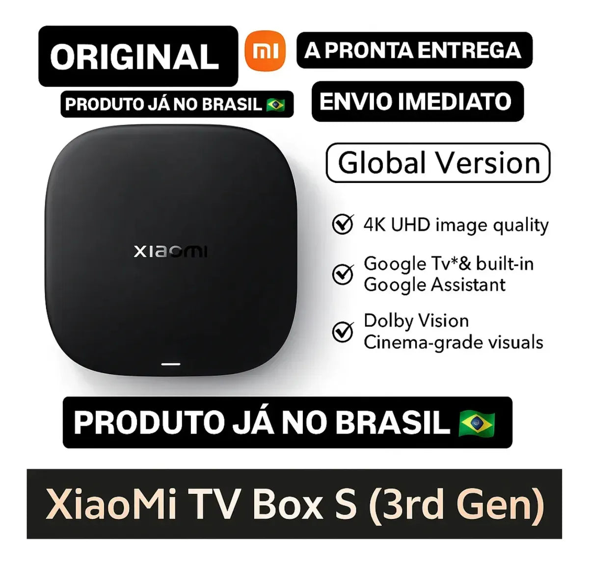 Xiaomi MI BOX S 3a Geração