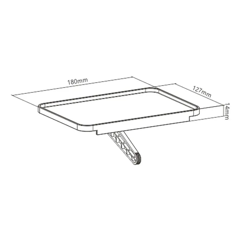 Suporte Para Receptor Acessorios Tv Box Ajuste Tv Ou Monitor Preto